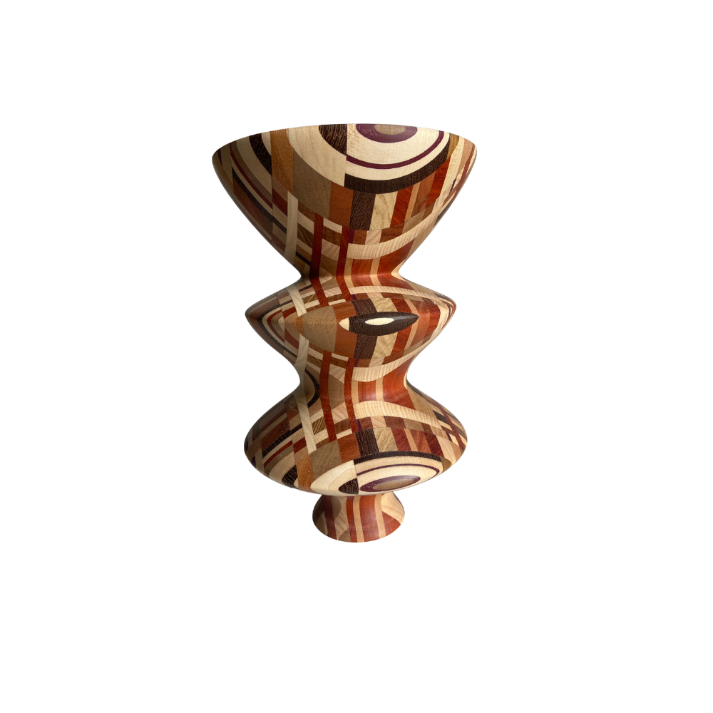 Vaso Poliedrico Pendolo in legno