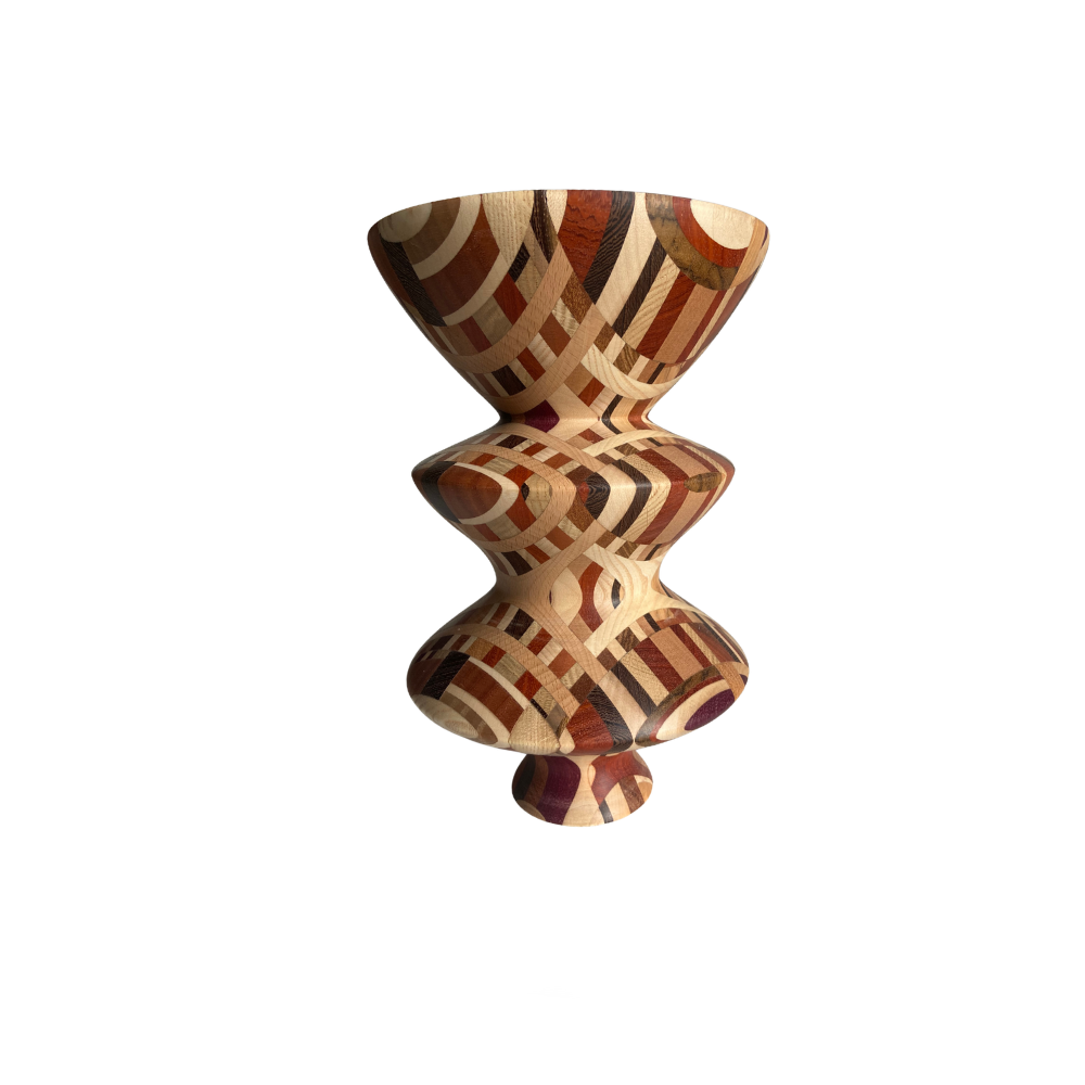Vaso Poliedrico Pendolo in legno